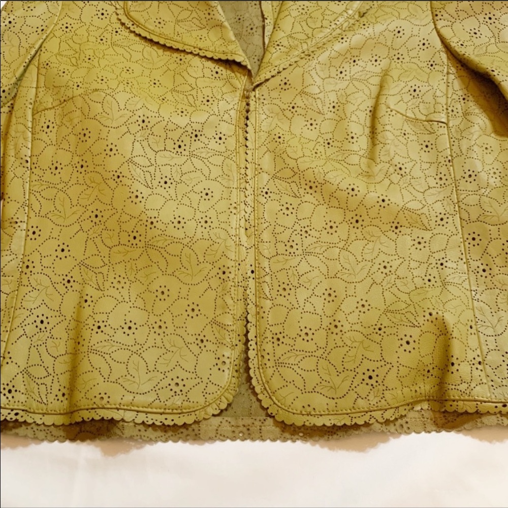 Etcetera Designer Perforated Leather Euc - image 5